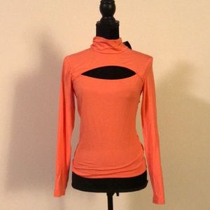Bebe orange turtle neck size large (Brand New)